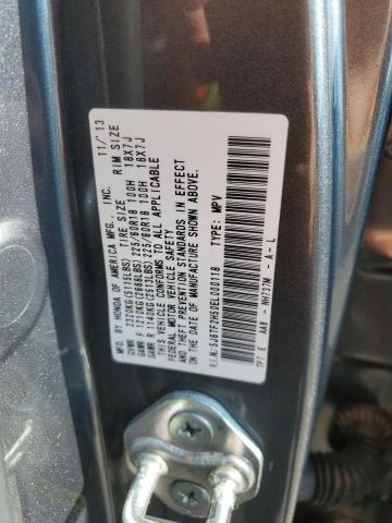 5J6TF2H50EL000118 - 2014 HONDA CROSSTOUR EXL GRAY photo 13