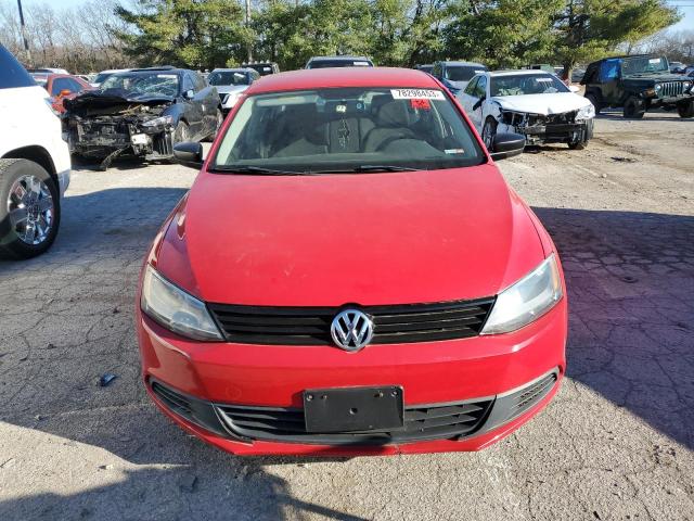 3VW2K7AJ7CM462928 - 2012 VOLKSWAGEN JETTA BASE RED photo 5