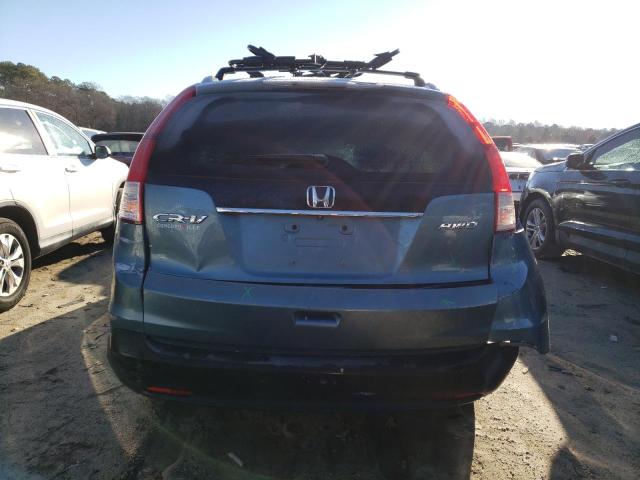 5J6RM4H39EL006624 - 2014 HONDA CR-V LX TEAL photo 6