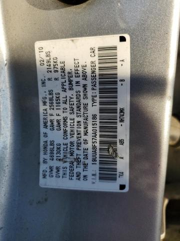 19UUA8F57AA015186 - 2010 ACURA TL SILVER photo 13