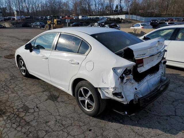 19XFB2F75FE272550 - 2015 HONDA CIVIC SE WHITE photo 2