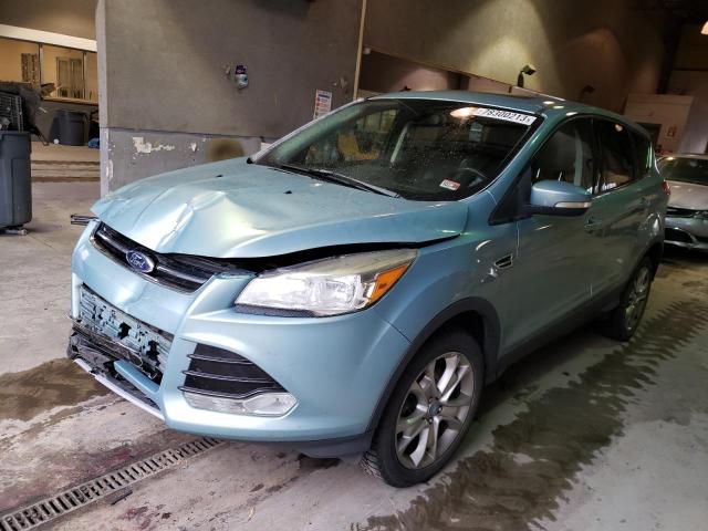 1FMCU9H98DUB01533 - 2013 FORD ESCAPE SEL TEAL photo 1