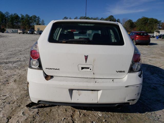 5Y25P67059Z444206 - 2009 PONTIAC VIBE WHITE photo 6