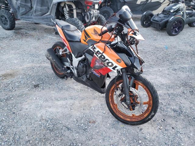 MLHMC410205300997 - 2013 HONDA CBR250 R ORANGE photo 1