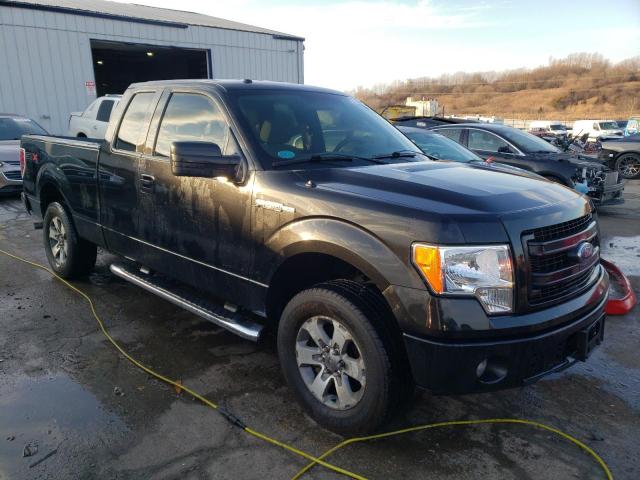 1FTFX1EF5DFA21809 - 2013 FORD F150 SUPER CAB BLACK photo 4