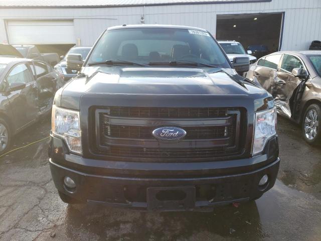 1FTFX1EF5DFA21809 - 2013 FORD F150 SUPER CAB BLACK photo 5