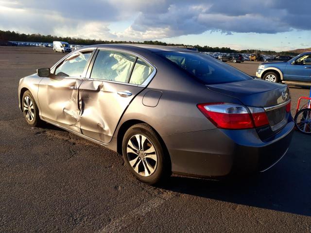 1HGCR2F3XEA270646 - 2014 HONDA ACCORD LX GRAY photo 2