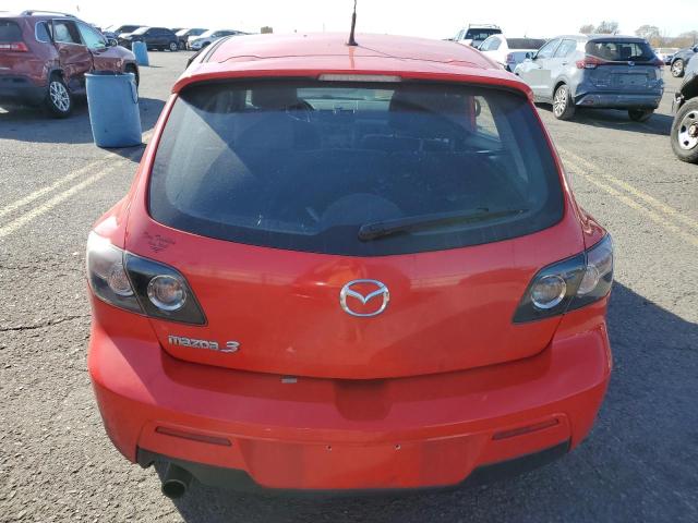 JM1BK344781877317 - 2008 MAZDA 3 HATCHBACK RED photo 6