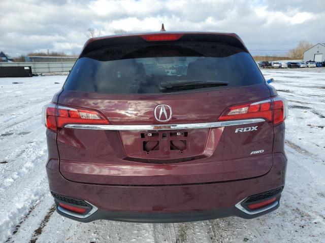 5J8TB4H33JL027966 - 2018 ACURA RDX MAROON photo 6