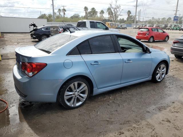 1G1PH5SC0C7237992 - 2012 CHEVROLET CRUZE LTZ BLUE photo 3