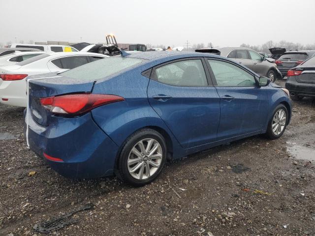 KMHDH4AE3FU223366 - 2015 HYUNDAI ELANTRA SE BLUE photo 3