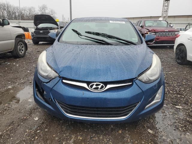 KMHDH4AE3FU223366 - 2015 HYUNDAI ELANTRA SE BLUE photo 5