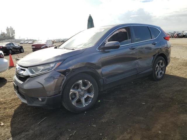 7FARW2H53JE007498 - 2018 HONDA CR-V EX GRAY photo 1