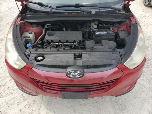 KM8JU3ACXAU114340 - 2010 HYUNDAI TUCSON GLS RED photo 12