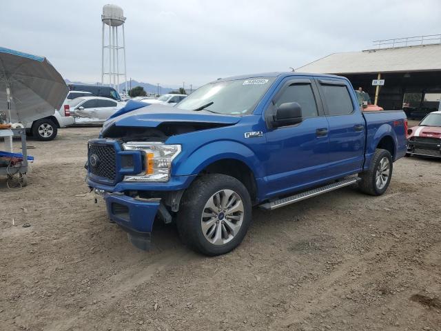 1FTEW1EP6JKF60305 - 2018 FORD F150 SUPERCREW BLUE photo 1