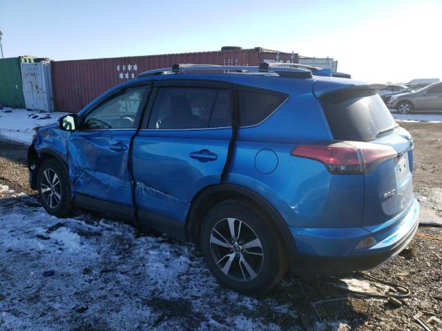 JTMRFREV2HJ137980 - 2017 TOYOTA RAV4 XLE BLUE photo 2