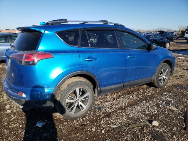 JTMRFREV2HJ137980 - 2017 TOYOTA RAV4 XLE BLUE photo 3