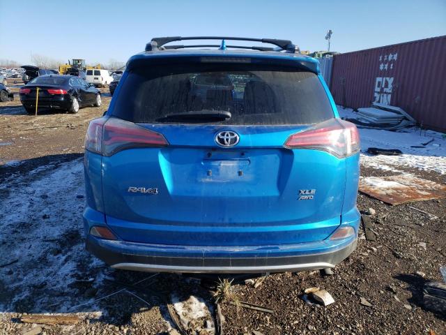 JTMRFREV2HJ137980 - 2017 TOYOTA RAV4 XLE BLUE photo 6