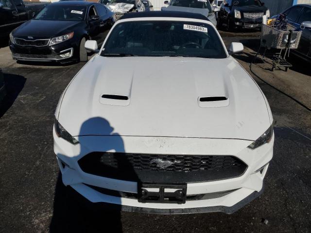 1FATP8UH4M5121409 - 2021 FORD MUSTANG WHITE photo 5