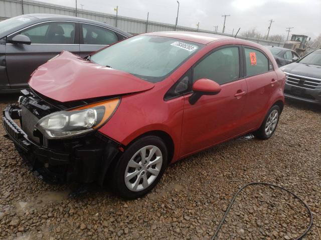 KNADM5A36C6091706 - 2012 KIA RIO LX RED photo 1