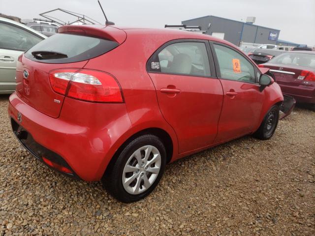 KNADM5A36C6091706 - 2012 KIA RIO LX RED photo 3