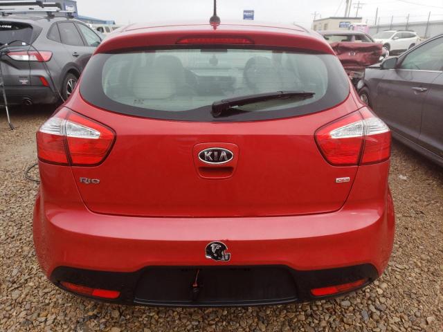 KNADM5A36C6091706 - 2012 KIA RIO LX RED photo 6