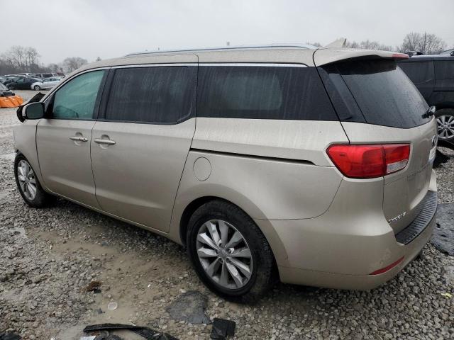 KNDMC5C13H6257253 - 2017 KIA SEDONA EX GOLD photo 2