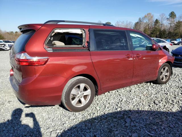 5TDKK3DC5FS633222 - 2015 TOYOTA SIENNA LE BURGUNDY photo 3