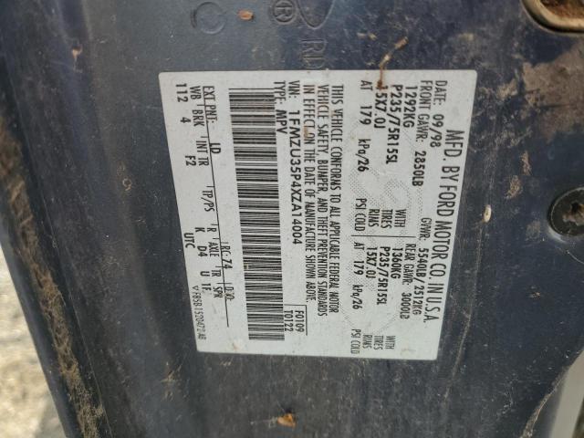 1FMZU35P4XZA14004 - 1999 FORD EXPLORER 蓝色 照片 12