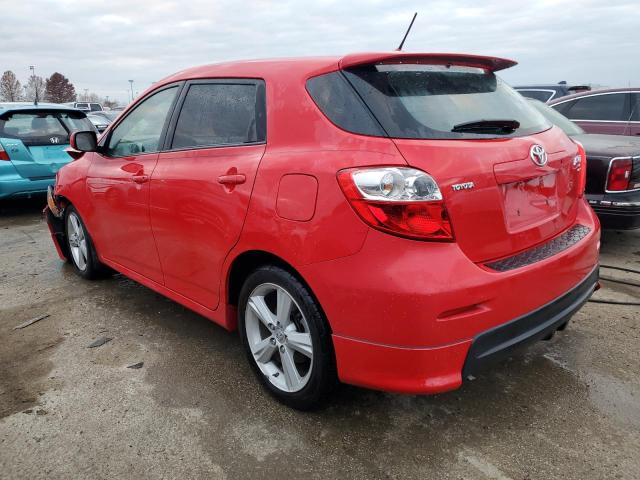 2T1KE40E09C011810 - 2009 TOYOTA COROLLA MA S RED photo 2