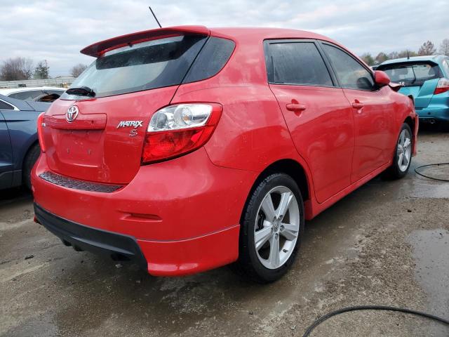 2T1KE40E09C011810 - 2009 TOYOTA COROLLA MA S RED photo 3