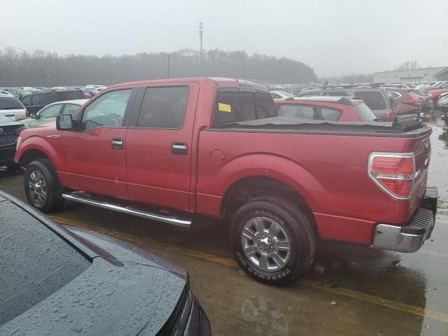 1FTFW1EF8BFC57323 - 2011 FORD F150 SUPERCREW RED photo 2