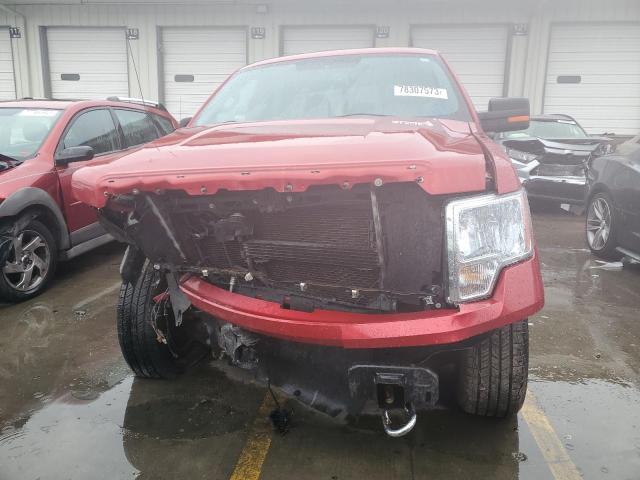 1FTFW1EF8BFC57323 - 2011 FORD F150 SUPERCREW RED photo 5