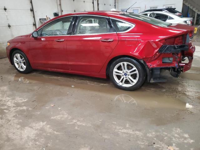 3FA6P0HD1JR127084 - 2018 FORD FUSION SE BURGUNDY photo 2