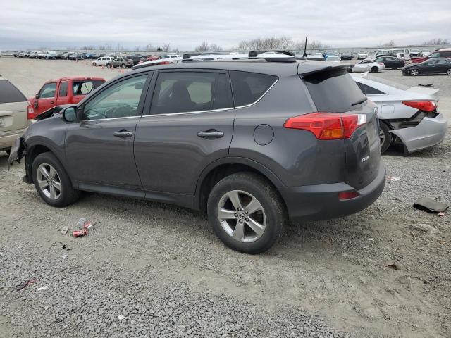 2T3WFREVXFW143382 - 2015 TOYOTA RAV4 XLE GRAY photo 2