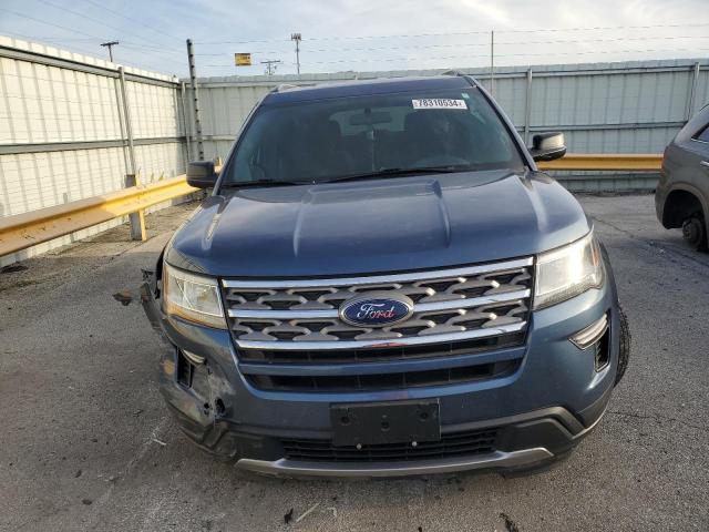 1FM5K8D86JGA24273 - 2018 FORD EXPLORER XLT BLUE photo 5