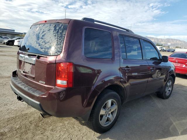 5FNYF4H44BB097076 - 2011 HONDA PILOT EX MAROON photo 3