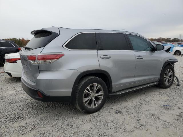 5TDKKRFH4ES010023 - 2014 TOYOTA HIGHLANDER XLE GRAY photo 3
