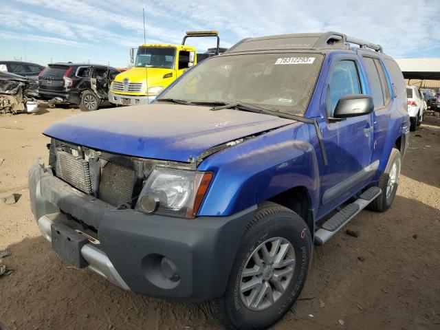 5N1AN0NWXFN655082 - 2015 NISSAN XTERRA X BLUE photo 1