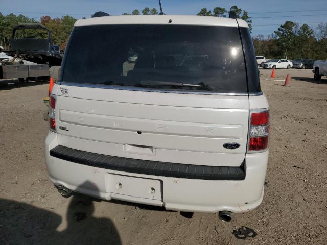 2FMGK5C86KBA27854 - 2019 FORD FLEX SEL WHITE photo 6