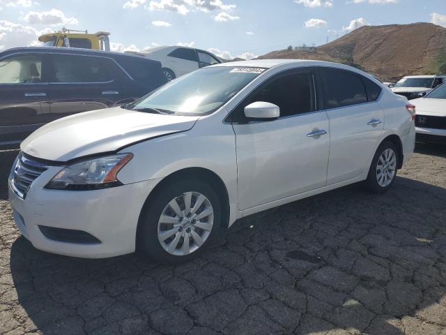 3N1AB7AP0EL662497 - 2014 NISSAN SENTRA S WHITE photo 1