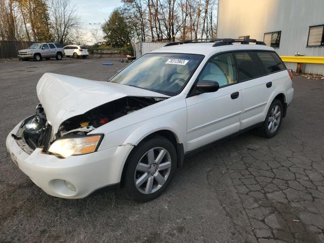 4S4BP61C077335949 - 2007 SUBARU LEGACY OUTBACK 2.5I WHITE photo 1