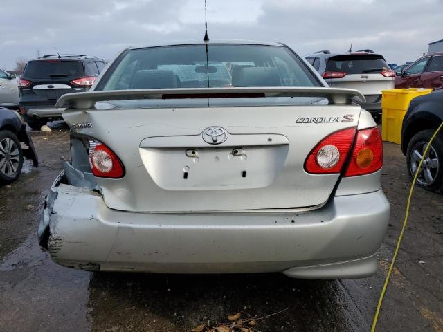 2T1BR32E33C106705 - 2003 TOYOTA COROLLA CE SILVER photo 6