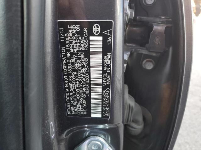 JTDKDTB38D1057732 - 2013 TOYOTA PRIUS C GRAY photo 12