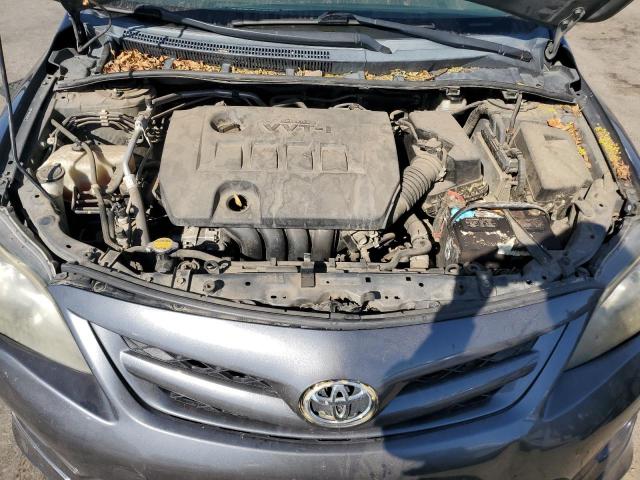 2T1BU4EEXBC562554 - 2011 TOYOTA COROLLA BASE GRAY photo 11