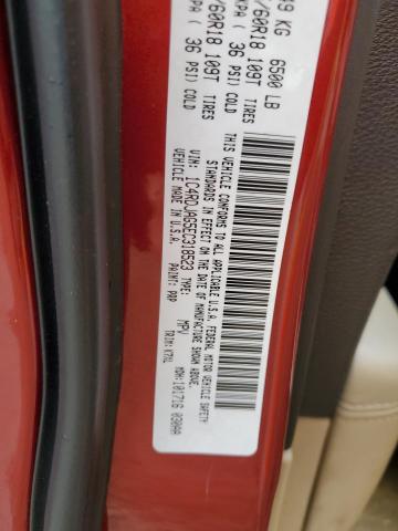 1C4RDJAG5EC318523 - 2014 DODGE DURANGO SXT RED photo 13