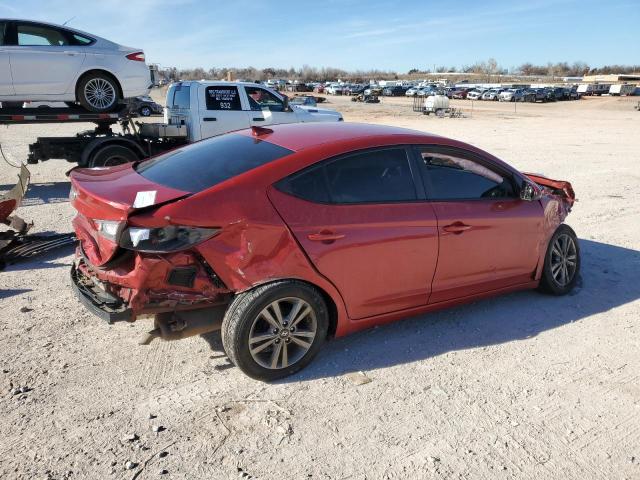 5NPD84LF2HH119717 - 2017 HYUNDAI ELANTRA SE RED photo 3