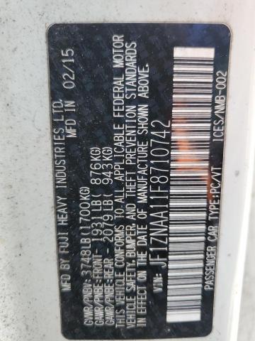 JF1ZNAA11F8710742 - 2015 TOYOTA SCION FR-S 白色 照片 12