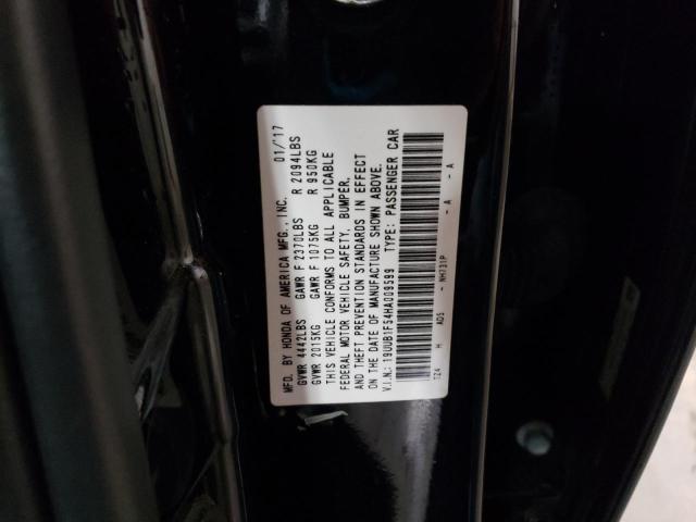 19UUB1F54HA009599 - 2017 ACURA TLX TECH BLACK photo 12