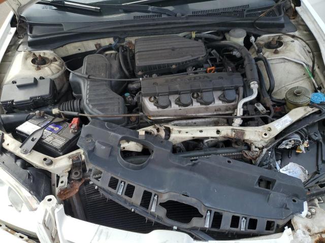 2HGES163X4H618159 - 2004 HONDA CIVIC DX VP თეთრი ფოტო 11